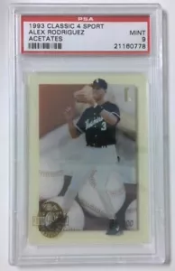 1993 Classic 4 Sport Alex Rodriguez Acetates Seattle Mariners PSA 9 - Bild 1 von 1