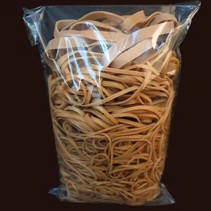 LARGE BAG of NATURAL ELASTIC RUBBER BANDS CONTAINING A MIX OF 5 ASSORTED SIZES - Picture 1 of 2