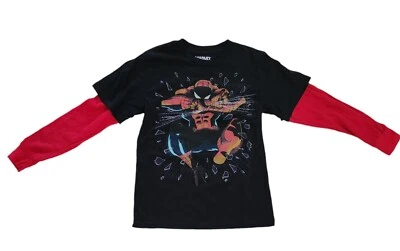 Camiseta Marvel Top The Amazing Spiderman Juvenil Manga Larga Juvenil XL 14-16 Foto 1 de 4