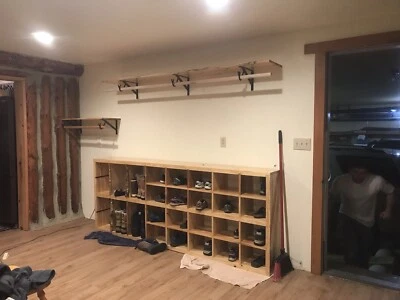 Organizador de zapatos de abedul Live Edge Foto 1 de 2