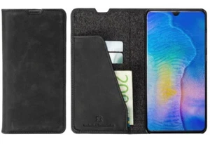 Krusell Folio Wallet Borsa Smart Custodia Case Cover Per Huawei Mate 20 - Foto 1 di 8