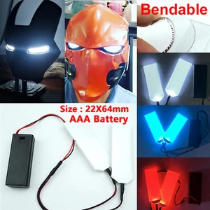 DE DIY Biegsame LED Licht Eyes Kits Für Iron Man Batman Helm Cosplay Requisiten - Bild 1 von 13