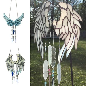 Angel Wind Chimes Suncatcher Pendant Garden Home Porch Hanging Decor - Picture 1 of 16