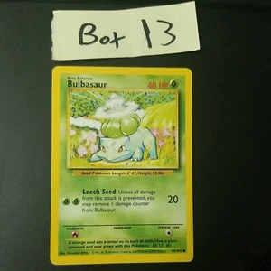 BULBASAUR - Base Set - 44/102 - Common - Pokemon Card - Unlimited Edition - MP - Picture 1 of 2