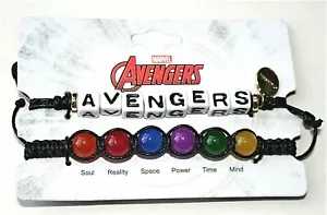 Marvel Comics Avengers Letter Infinity Stones & Bead 2 Bracelet Gift Set New - Picture 1 of 4