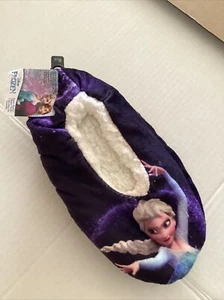 Nuevos calcetines para mujer Frozen talla S/M 5,5 - 7,5 forrados en lana Elsa Disney - Imagen 1 de 5