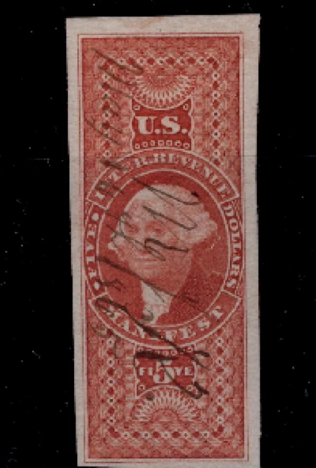 US REVENUE - R90a - PEN CANCEL - F/VF - EXCEPTIONAL APPEARANCE -  SCV:  $250.00 - Image 1 of 1