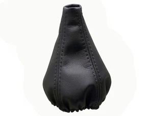 SEAT AROSA (1997-2005) Schalthebelmanschette 100% Echtleder - schwarze Nähte - Bild 1 von 1