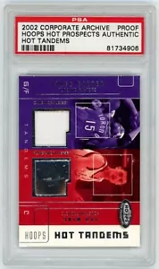 2002 Corporate Archive Proof Hot Prospects Tandems VINCE CARTER YAO MING RC PSA - Picture 1 of 2