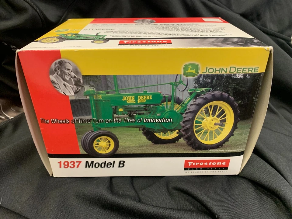 Unopened box! 1/16 1937 John Deere Model B Firestone Limited Edition by Ertl - Image 1 of 1