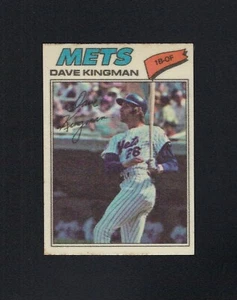 1977 Topps Stoffaufkleber #24 DAVE KINGMAN Mets NRMT - Bild 1 von 2