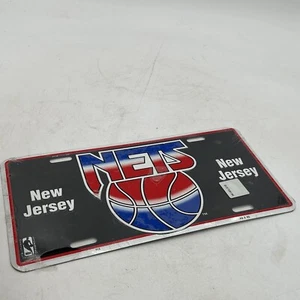 VTG New New Jersey Nets/Brooklyn Nets License Plate or Sign Official NBA Logo - Picture 1 of 6