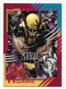 2015 Marvel Fleer Retro autograph base card 59 Mahmud Asrar Wolverine