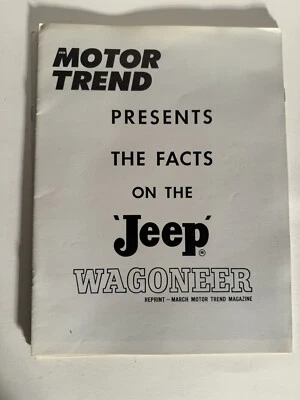 VINTAGE CAR MAGAZINE Motor Trend 1963 Jeep Wagoneer - Image 1 of 4