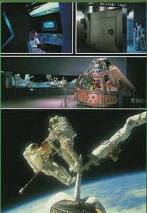 Vintage Texas TX Postcard Johnson Space Center Film Land of Shuttle on Moon - Picture 1 of 4