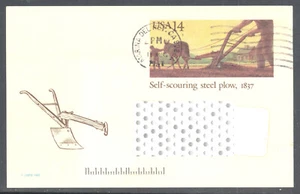 Scott UX115, The 1987 14¢ Self-scouring steel plow Postal Card - Used, Entire - Picture 1 of 1