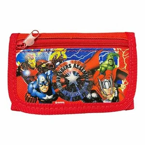 Marvel Avengers Kids Tri-Fold Wallet Coin Holder Bag [Red] - Picture 1 of 2