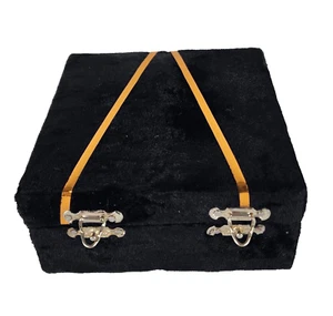 Storage Box Jewelry black velve Bridal Birthday Anniversary Gift Premium Quality - Picture 1 of 13