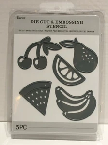 VERSIEGELT Darice Stanzen Schnitt & Prägung Schablone Sommer Obst 5 Stck. - Bild 1 von 2