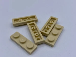LEGO Parts Lot  x (5) Ct ~ 1 x 3 Tan PLATE ~ No# 3623 ~ Factory Fresh - Picture 1 of 1