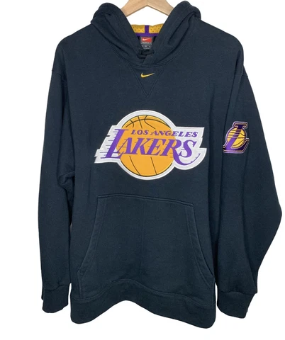 Vintage Los Angeles Lakers Nike  Center  Swoosh  Hoodie 3-peat Era Kobe Bryant Cover