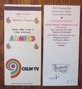 ESTACIÓN DE TELEVISIÓN: CKLW-TV (DETROIT, MICHIGAN & WINDSOR, ONTARIO) (2 DIFF) -K14 - Imagen 1 de 2