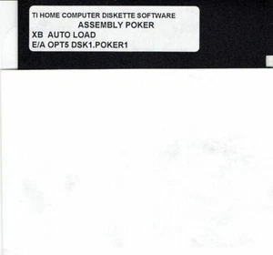 TI-99/4A MONTAGE POKER DISK SPASS REALISTISCH SPIELEN ACTION - Bild 1 von 1