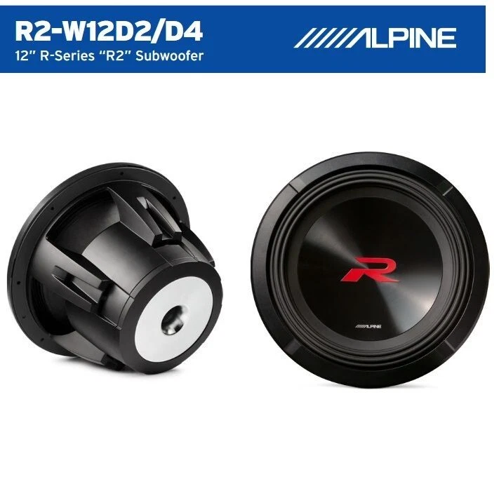 Alpine R2-W12D4 30 cm (12 pouces) R2-Series DVC Subwoofer 2250 Watt Power