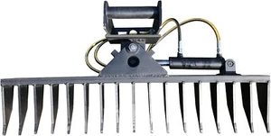 Roderechen MS01 Hydraulisch schwenkbar Wurzelreche Minibagger Breite 120cm - Bild 1 von 3