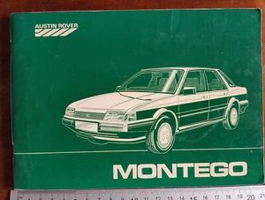 LIBRETTO MANUALE USO MANUTENZIONE AUSTIN ROVER MONTEGO 1984 AUTO D'EPOCA VINTAGE - Foto 1 di 3
