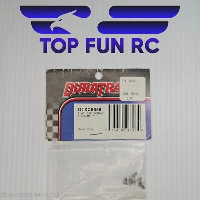 Duratrax DTXC8656 Flathead Screws 2.5x6mm (6) - Image 1 of 2