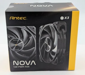 3 PACK! Antec NOVA 120 PWM 120mm Premium High-Performance Fan RETAIL NEW - Picture 1 of 9