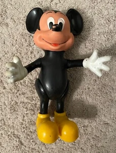 Vintage Mickey Mouse Doll Plastic Jointed Arms and Legs Walt Disney Productions - Picture 1 of 5