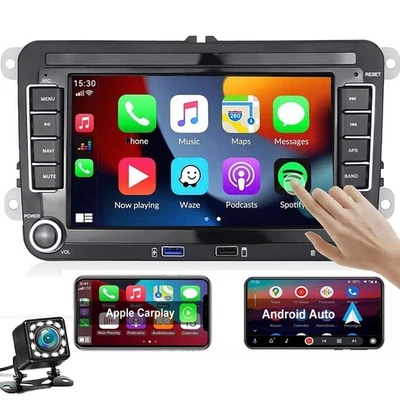 7"Apple Carplay Android 14 Autoradio GPS Navi Für VW GOLF 5 6 Passat Polo Tiguan - Bild 1 von 4