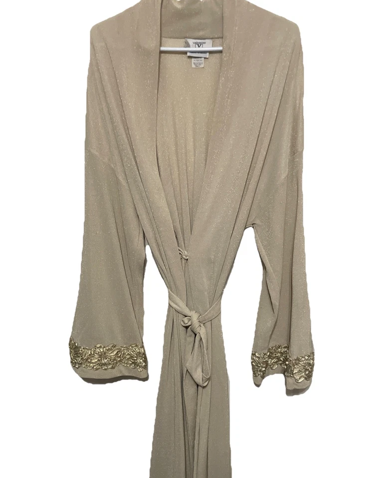 Bata con cinturón vintage Valentino Saks manga kimono pequeña brillante pinup glamour ver Foto 1 de 4