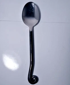 8 Gourmet Settings Treble Clef Table Spoons 7 7/8" Stainless Flatware - Picture 1 of 3