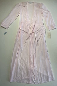 Camicia da notte vintage Night Flowers New York rosa Cottagecore Regencycore Petite USA - Foto 1 di 15