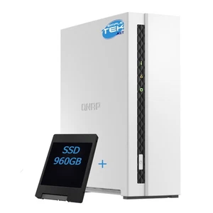 QNAP TS-133 Home NAS 2GB RAM 1-Bay Single Slot 3.5" 960GB SSD LAN IP - Picture 1 of 7