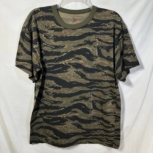 Rothco Large Distressed Green Camo Short Sleeve T-Shirt L Tee Jagd Streetwear - Bild 1 von 8