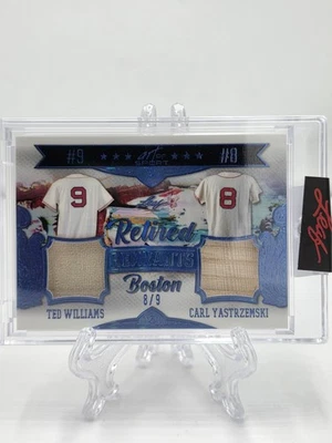 Ted Williams-Carl Yastrzemski 2021 hoja arte del deporte doble juego reliquias usadas/9 Foto 1 de 4