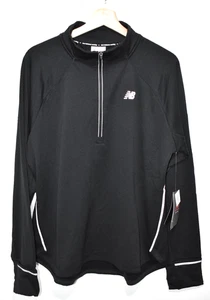 New Balance Running Gym Top Half Zip 1/2 Womens Heat Grid Athletic Black UK XL - Picture 1 of 20