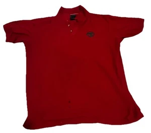Bunnings Warehouse Savings Polo Shirt Mens L Red Uniform Vintage Staff Marks - Picture 1 of 18