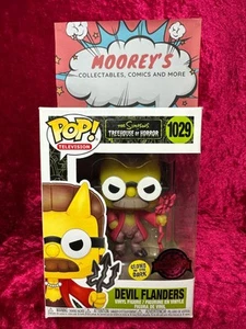 Los Simpson - Diablo Flandes Brilla en la Oscuridad Pop! Vinilo (RS) #1029 - Imagen 1 de 6