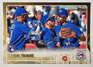 2015 Topps Update Rookie Debut Gold 1283/2015 Devon Travis #US378 Rookie RC - Picture 1 of 2