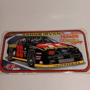 Vintage Ernie Irvan Texaco Havoline Racing Thunderbird #28 Metall Nummernschild NEU - Bild 1 von 2