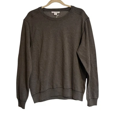NWT Cutter Buck Gray Sweater Mens Sz Small Broadview Crew Cotton Office Casual - Image 1 of 4