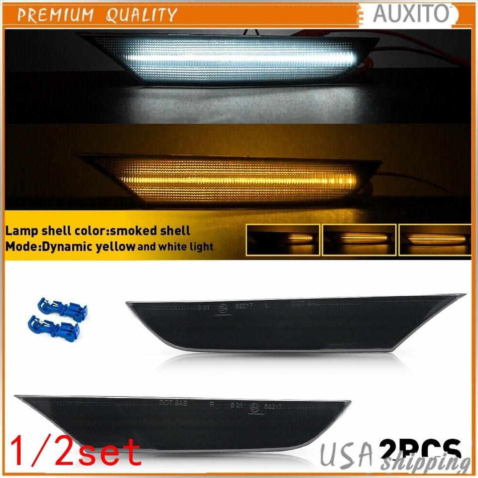 2/4/6 LED Side Marker Signal Light Switchback Lamps For 03-06 Infiniti G35 Sedan - Image 1 of 1