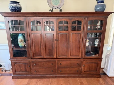 Mueble de pared de TV de lujo de madera de 108,5 ” 3173 Foto 1 de 4