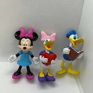 Menge 3 Disney PVC Figuren Daisy Duck Minnie Mouse Donald Duck 3 in groß - Bild 1 von 4