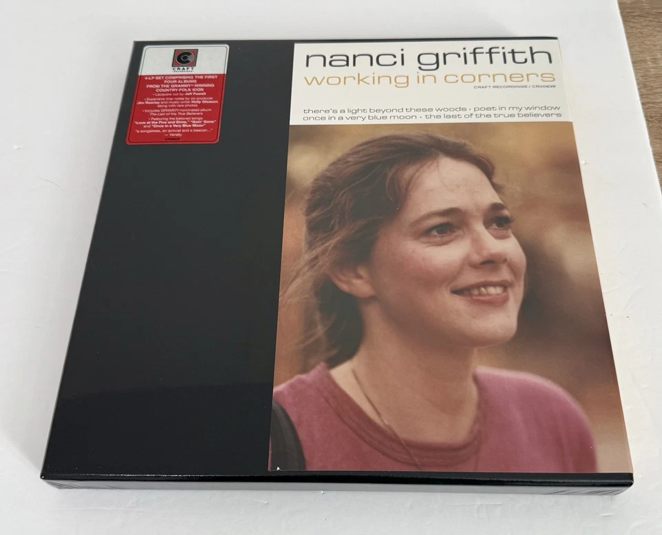 Nanci Griffith Working in Corners   (Record, 2023) Sealed 4 LP Vinyl Box Set - Image 1 of 3